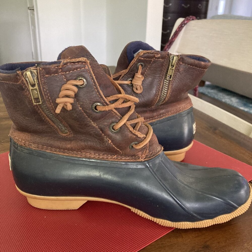 Women's Sperry Saltwater Duck Boot - Flat Heel, Duck Boots